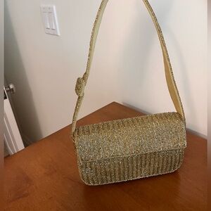 Gold Fiona Beaded Women's Bag